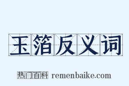 玉箔反义词是什么意思的图片
